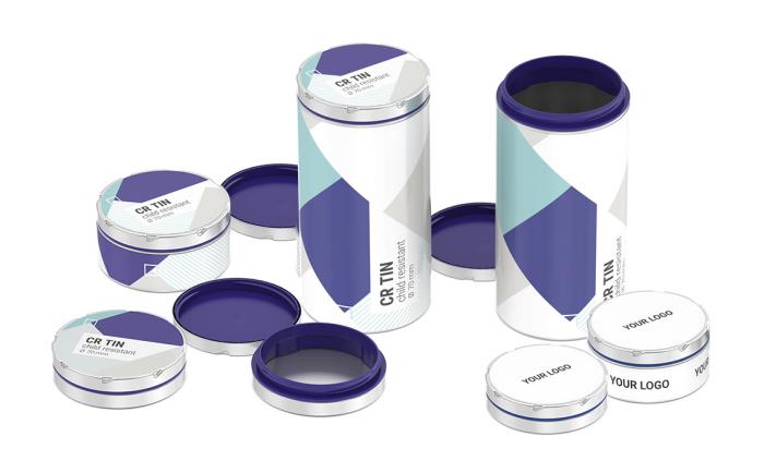 Custom printed CR tins